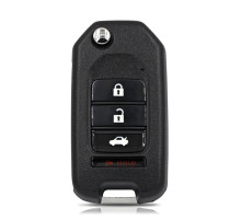 Ключ KeyDiy KD B10-3+1 в стиле Хонда (с кнопкой тревоги)