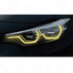 Желтые ангельские глазки для BMW 4 серии в кузове F32, F33, F36