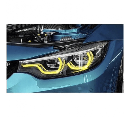 Желтые ангельские глазки для BMW 4 серии в кузове F32, F33, F36