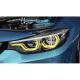 Желтые ангельские глазки для BMW 4 серии в кузове F32, F33, F36
