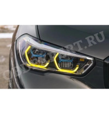 Желтые ангельские глазки для BMW X5M, X6M F95, F96