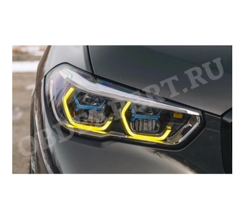 Желтые ангельские глазки для BMW X5M, X6M F95, F96