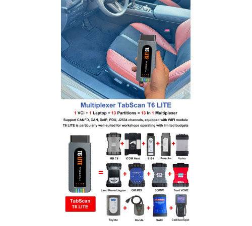 TabScan T6 Lite для работы с дилерскими программами